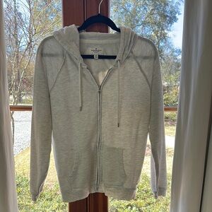 Gray Zip-Up Hoodie